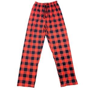 Red and Black Plaid Pajama Pants